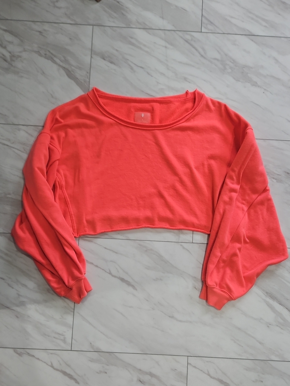 Feee People Women's Coral Cropped Sweatshirt